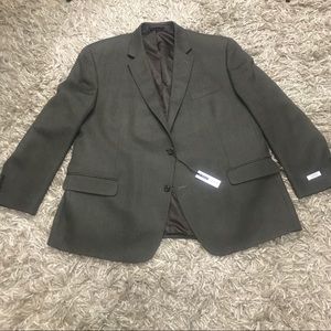 Izod Brown 2 Button Blazer Sport Coat 50R